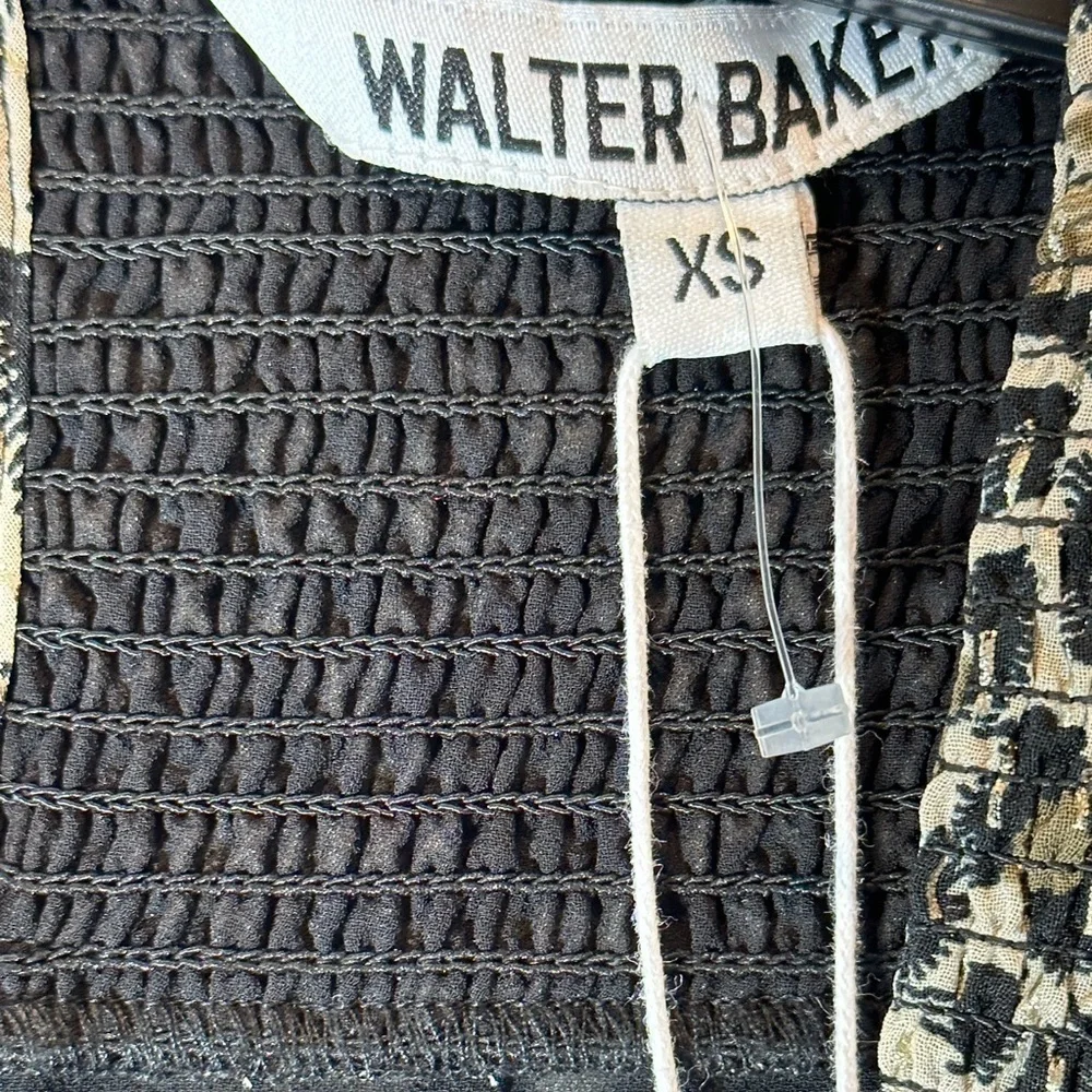 Walter Baker Leandria Dress Surplice Hi-Low Tiered Ruffle Hem Leopard Print NEW - Picture 10 of 17